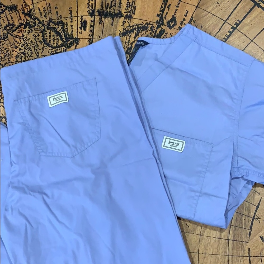 Blue Sky Scrub Set
